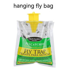 Folding Hanging Fly Trap Cage Outdoor Indoor Fly Bag