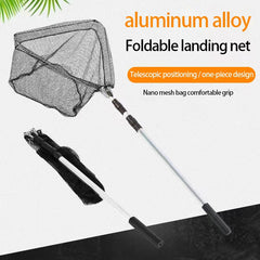 Foldable Fishing Landing Net Aluminum Alloy Frame