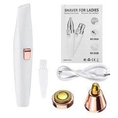 USB Rechargeable 2-in-1 Eyebrow Trimmer and Hair Remover
