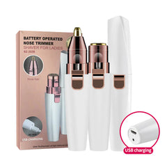 USB Rechargeable 2-in-1 Eyebrow Trimmer and Hair Remover