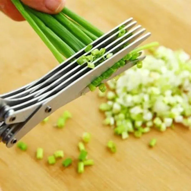 Multi-Layer Kitchen Herb Scissors