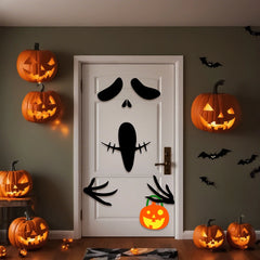 Halloween decorations room door window stickers decor