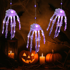 Halloween Glowing Skeleton Hand Decor
