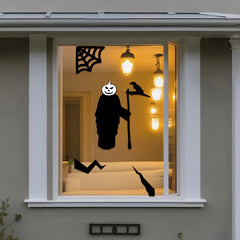 Halloween decorations room door window stickers decor