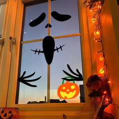 Halloween decorations room door window stickers decor