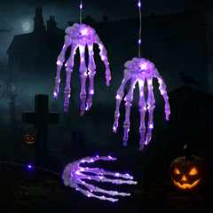 Halloween Glowing Skeleton Hand Decor