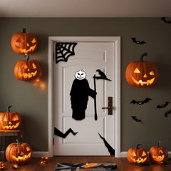 Halloween decorations room door window stickers decor