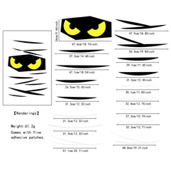 Halloween decorations room door window stickers decor
