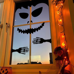 Halloween decorations room door window stickers decor