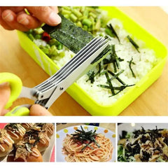 Multi-Layer Kitchen Herb Scissors