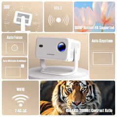 Magcubic Mini Projector 4K Native 1080P