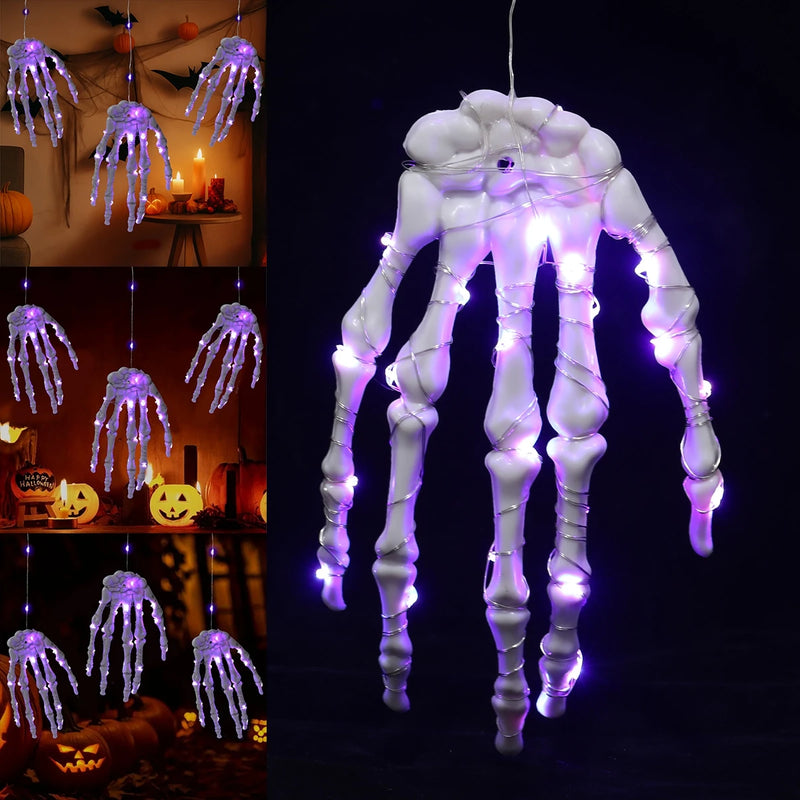 Halloween Glowing Skeleton Hand Decor