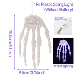 Halloween Glowing Skeleton Hand Decor