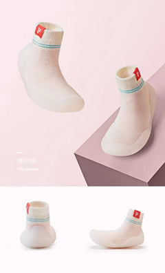 Children's Baby Soft Sole Anti Slip Silicone Floor Socks Wear-resistant Walking Shoes