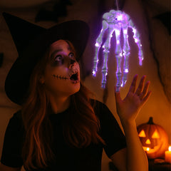 Halloween Glowing Skeleton Hand Decor