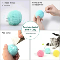 Interactive Plush Catnip Ball Toy