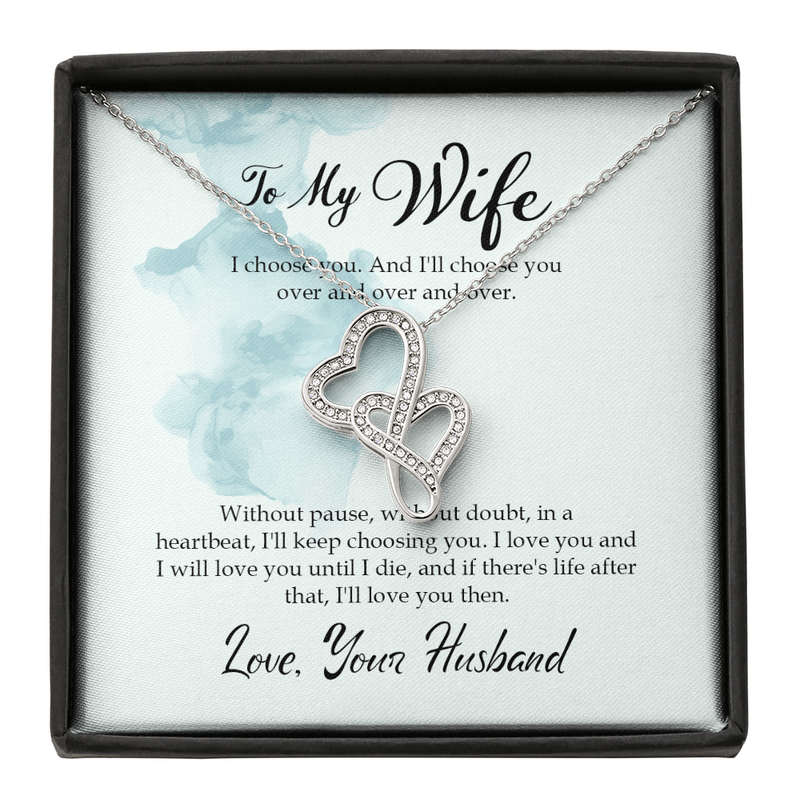 Heart-to-heart Pendant Necklace for Wife