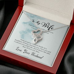 Heart-to-heart Pendant Necklace for Wife