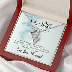 Heart-to-heart Pendant Necklace for Wife
