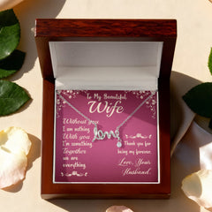 Scripted Love Necklace for Wife