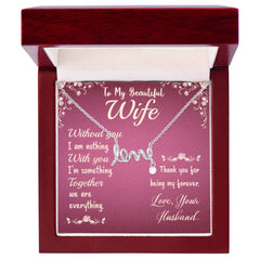 Scripted Love Necklace for Wife