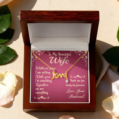 Scripted Love Necklace for Wife