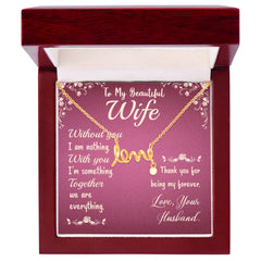 Scripted Love Necklace for Wife