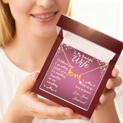 Scripted Love Necklace for Wife