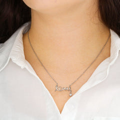 Scripted Love Necklace for Wife