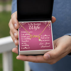 Scripted Love Necklace for Wife