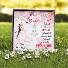 Anchor Pendant Necklace for Wife