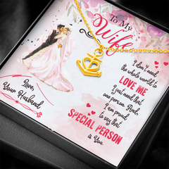 Anchor Pendant Necklace for Wife