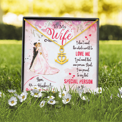 Anchor Pendant Necklace for Wife