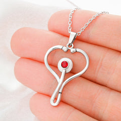 Heart Scope Necklace for Wife