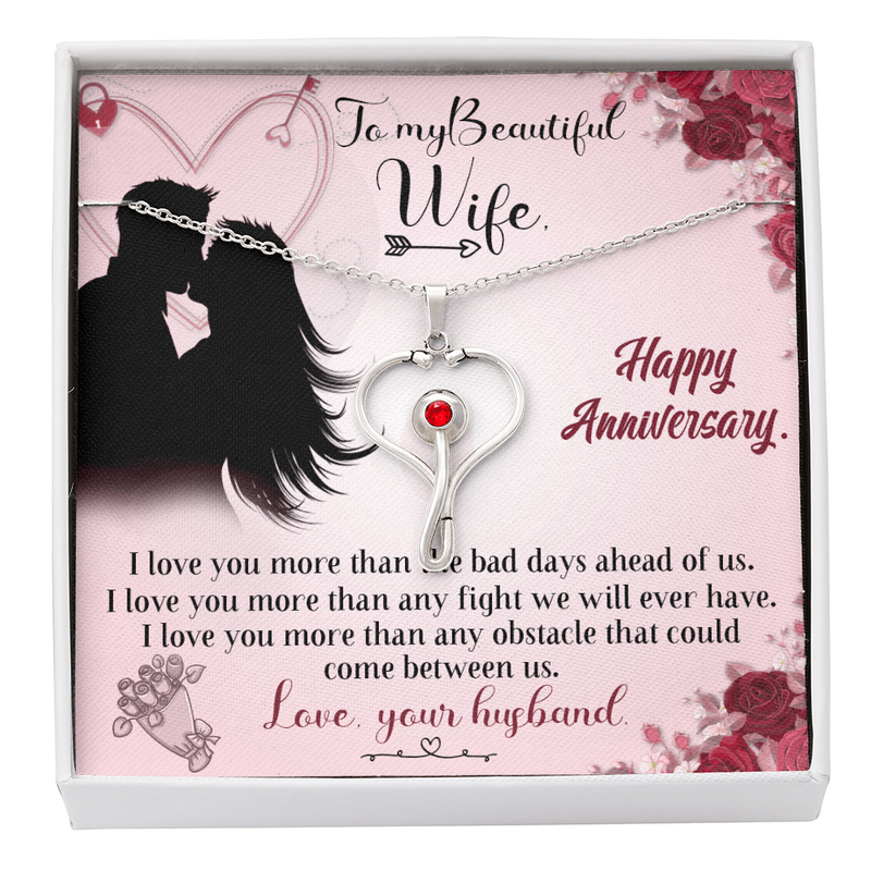 Heart Scope Necklace for Wife
