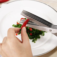 Multi-Layer Kitchen Herb Scissors