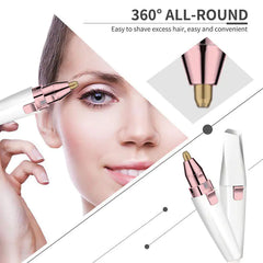 USB Rechargeable 2-in-1 Eyebrow Trimmer and Hair Remover